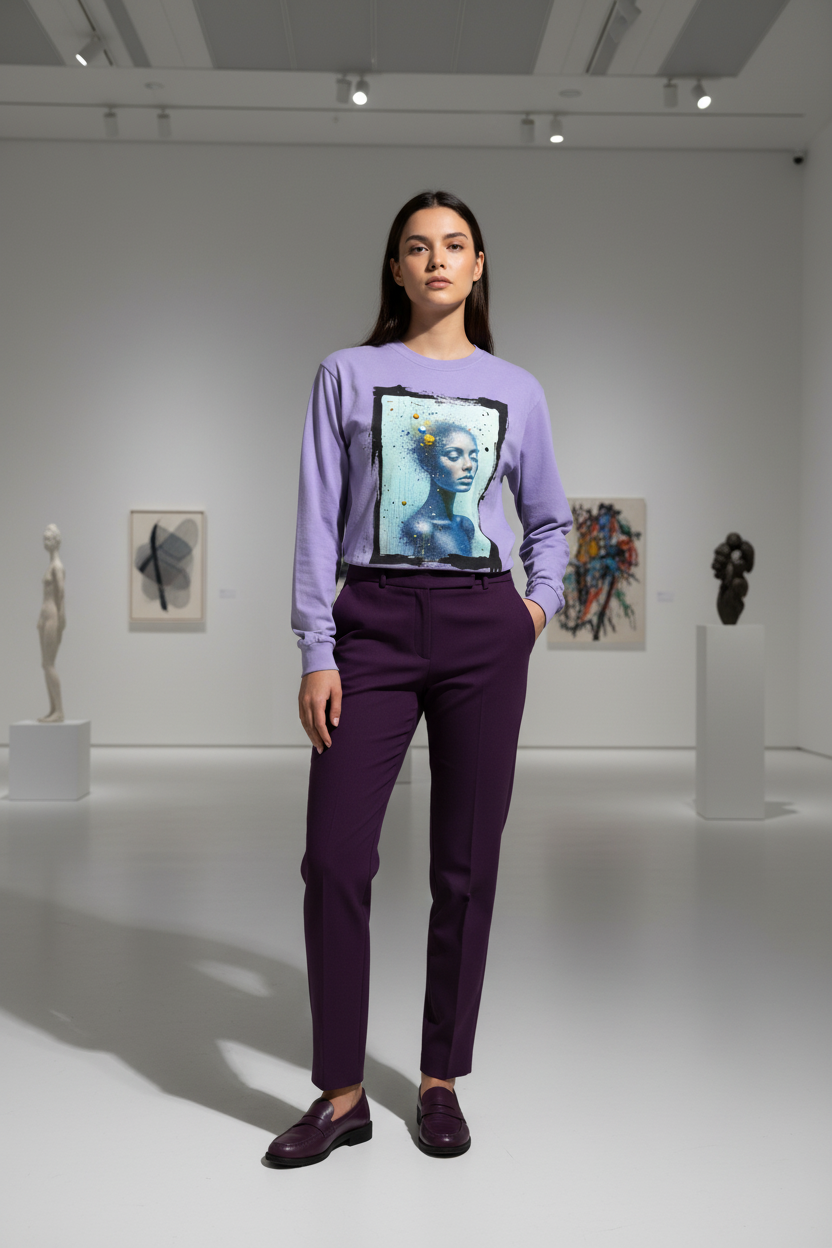 Poussière d'Étoiles — Long Sleeve Violet Galerie