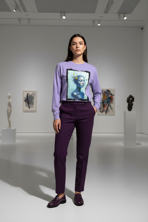 Poussière d'Étoiles — Long Sleeve Violet Galerie