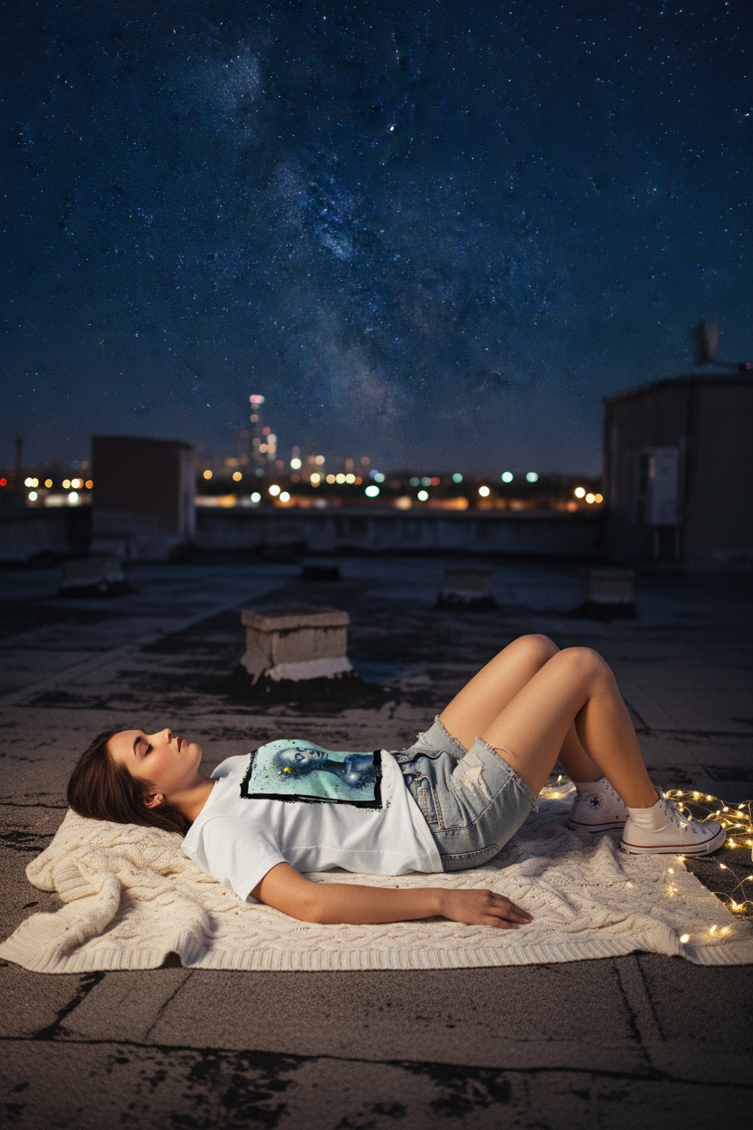 Poussière d'Étoiles — Mockup Rooftop Étoiles